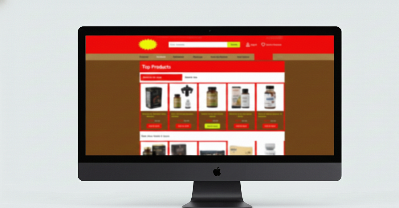 Brand Identity Comparison Before- Graphic Design Service- Ecom Mate