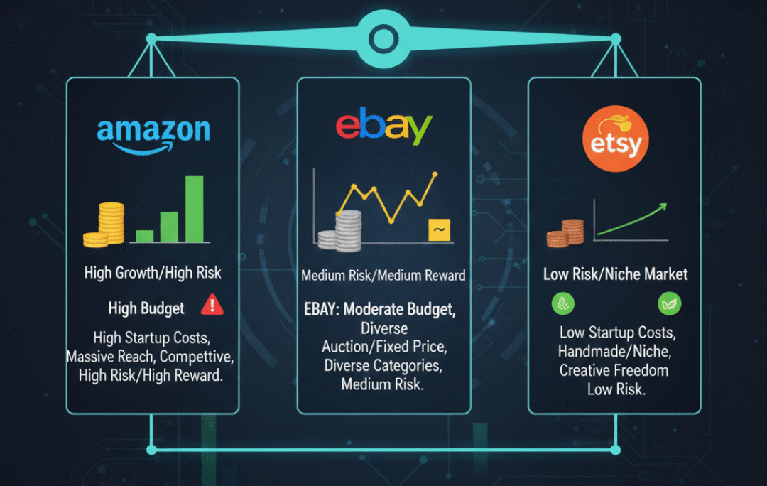 Amazon vs eBay vs Etsy Private Label: Which One Fits Your Budget and Risk Tolerance?