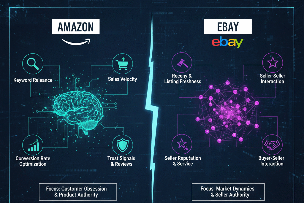 Amazon vs eBay Algorithms: What Sellers Need to Understand (If They Want to Win Long-Term)