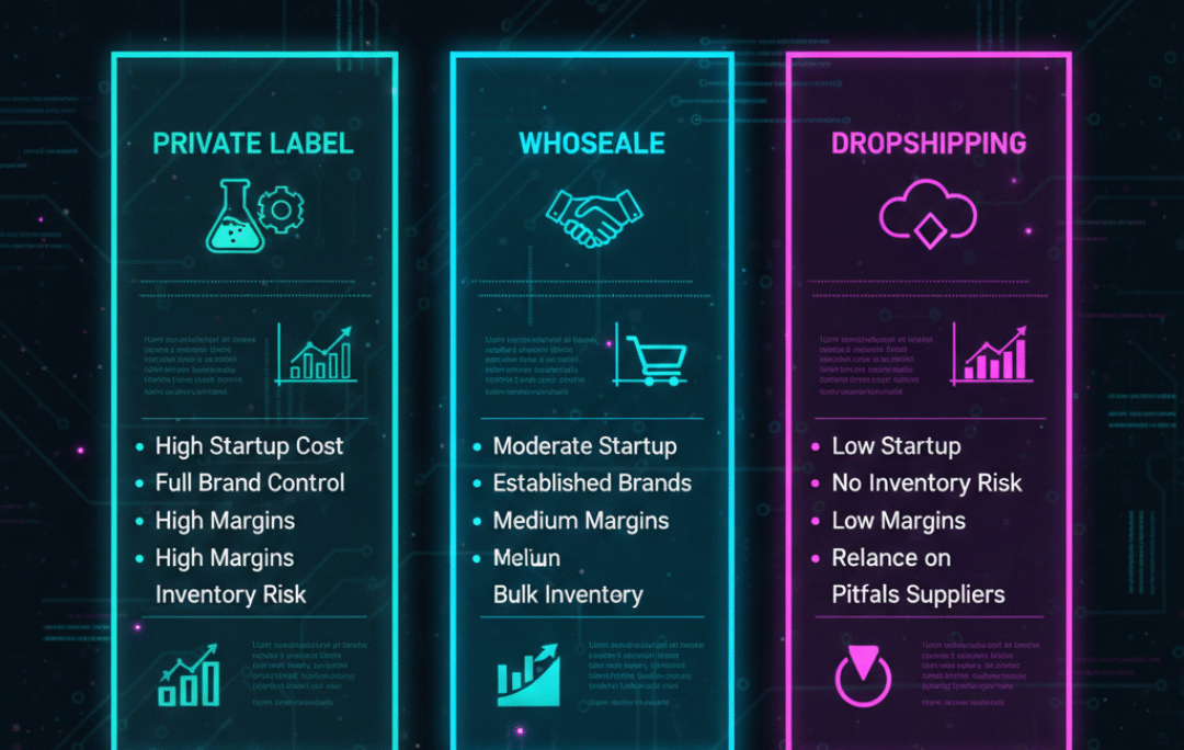 Private Label vs Wholesale vs Dropshipping: A Brutally Honest Comparison