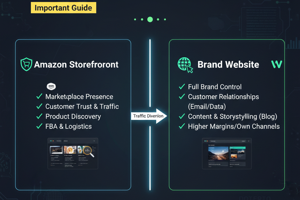 Amazon Storefront vs Website: What Each One Is Actually For! Important Guide