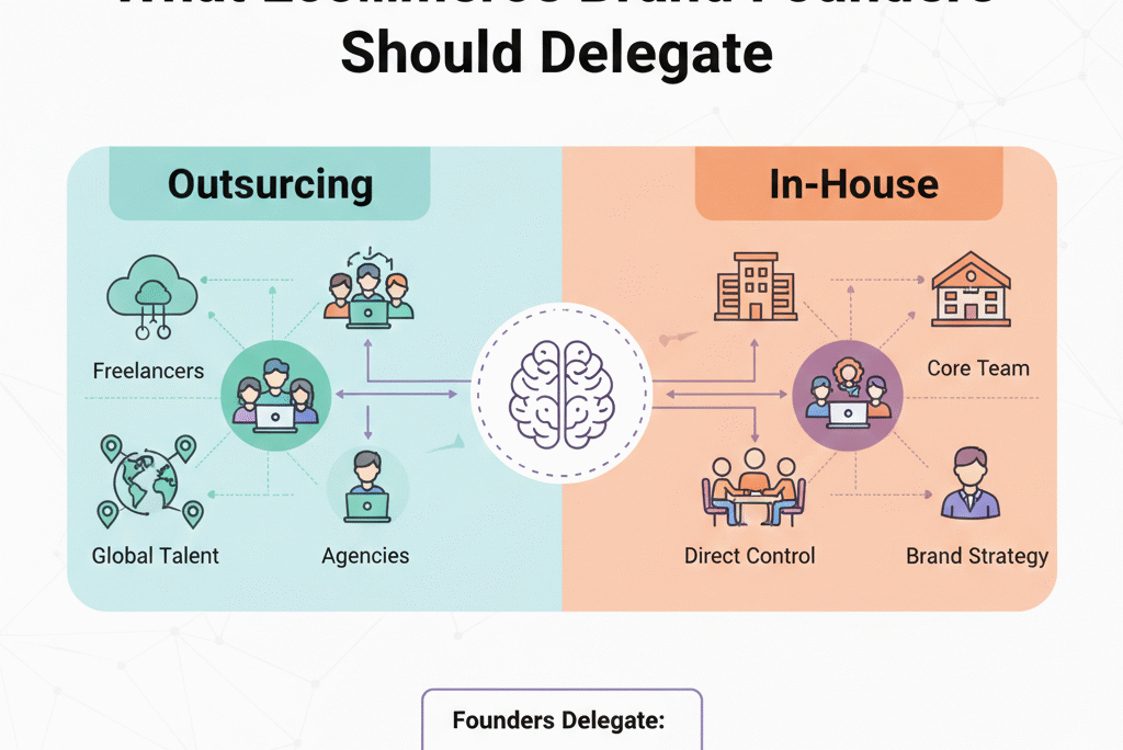 Outsourcing vs In-House: What Ecommerce Brand Founders Should Delegate