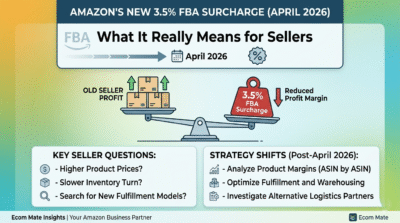 Amazon’s New 3.5% FBA Surcharge (April 2026): What It Really Means for Sellers