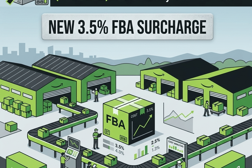 Amazon’s New 3.5% FBA Surcharge (April 2026): What It Really Means for Sellers