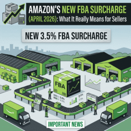 Amazon’s New 3.5% FBA Surcharge (April 2026): What It Really Means for Sellers